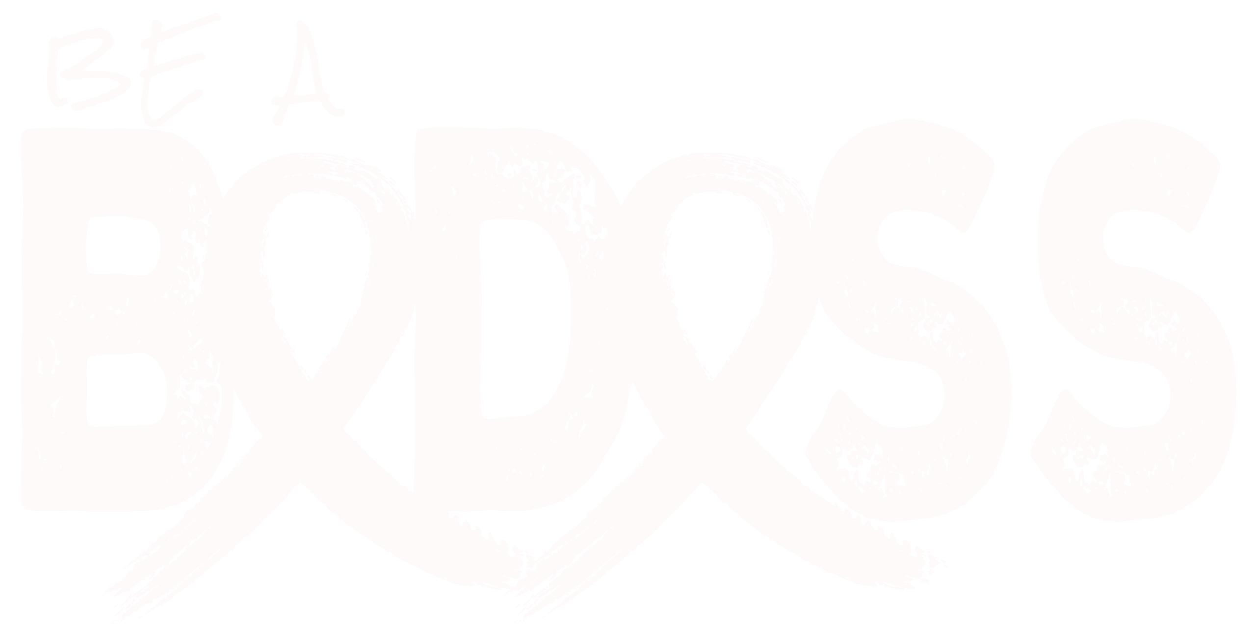 Be A Badass Logo White